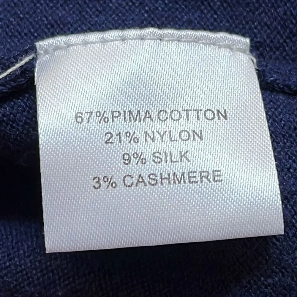 Peter Millar Luxury Cotton/Nylon/Silk/Cashmere 1/4 Zip Golf Sweater Vest. Sz. XL
